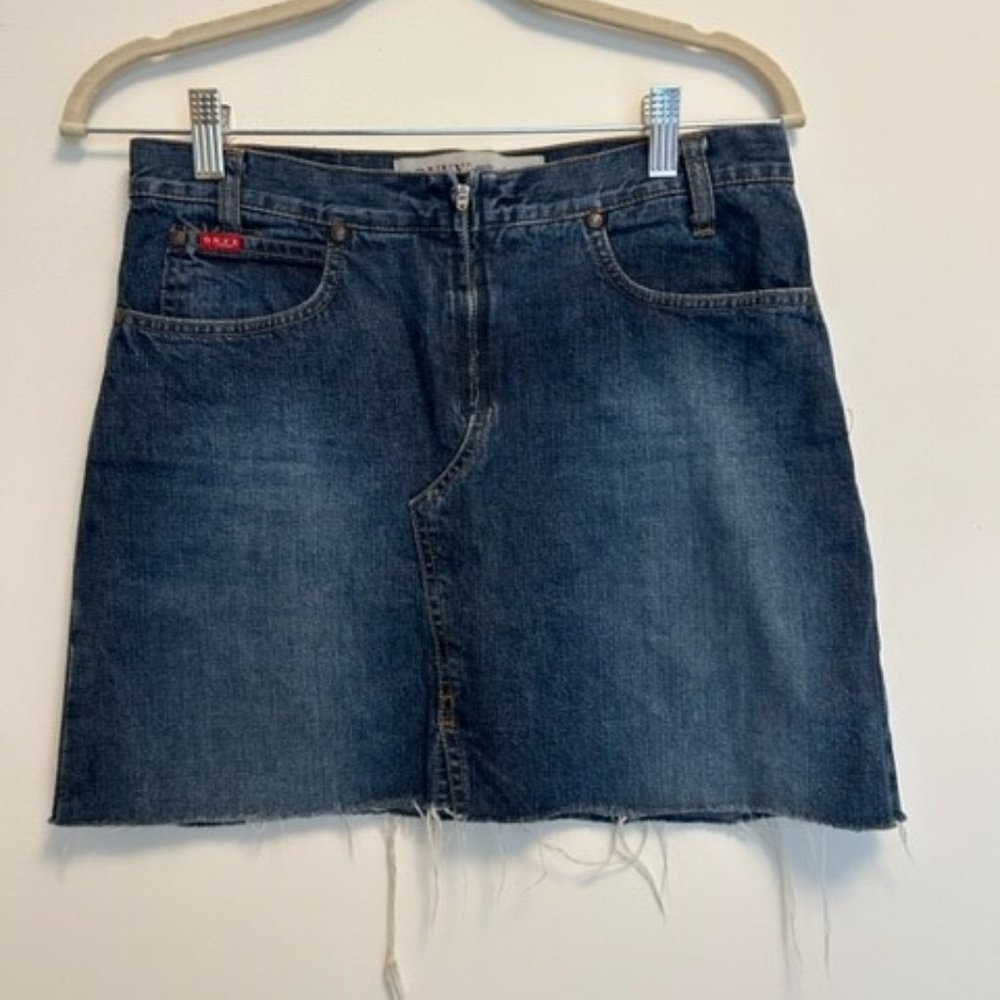 Denim Micro Mini Skirt